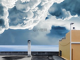 云,海,天空