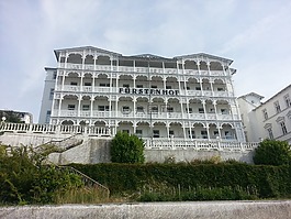 建筑,舊,酒店