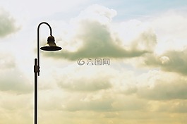 燈籠,云,天空