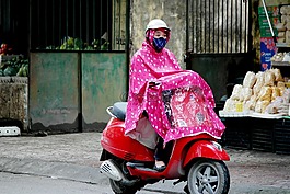 雨,助力車,雨衣
