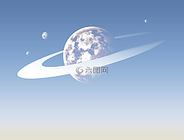 行星,天空,藍(lán)色