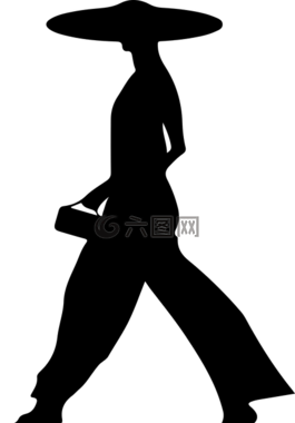 女性,側(cè)影,走