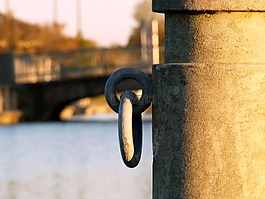 著陸,運河,船上領帶