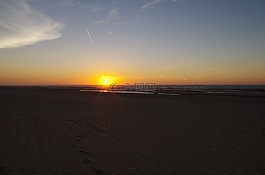 日落,傍晚的天空,余辉