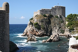 城堡,debrovnik,海