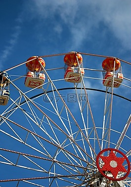 摩天輪,藍(lán)藍(lán)的天空,天空