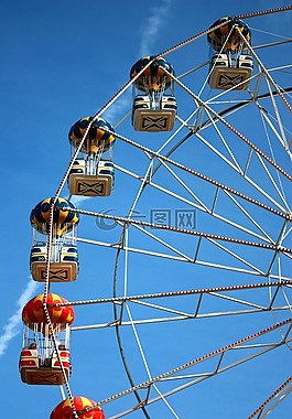 摩天輪,藍(lán)藍(lán)的天空,天空