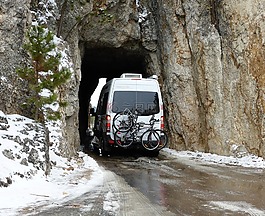 隧道,山,總線