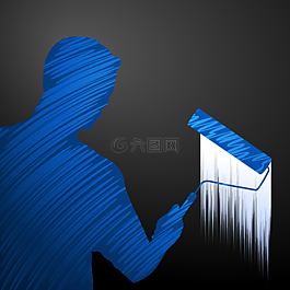 黑,蓝色,颜色