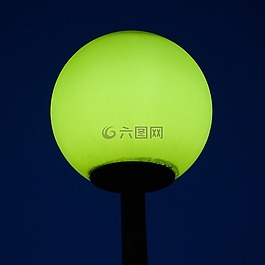 路燈,照亮,夜