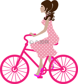 自行车,女性,女孩