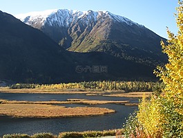 秋,阿拉斯加州,山