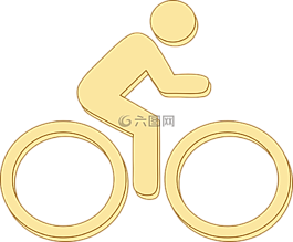 自行車,男子,側影