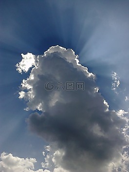 天空,云,太陽