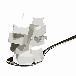糖的多維數(shù)據(jù)集,勺子,甜