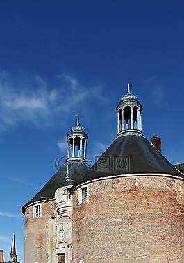 圣 fargeau,城堡,法国