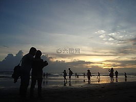 剪影,日落,性質(zhì)