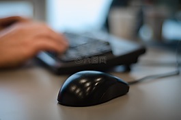 鼠標,辦公室,手