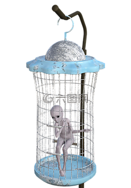 外星人,笼,被困