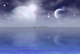 藍(lán)色,行星,幻想