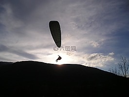 滑翔伞,景观,体育