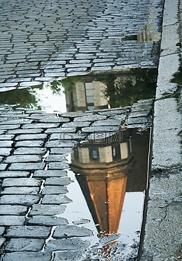 街,雨,日光