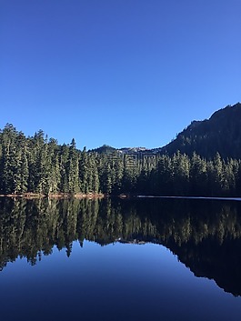 湖,反思,景觀