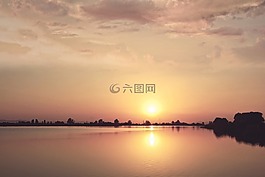 日落,颜色,太阳