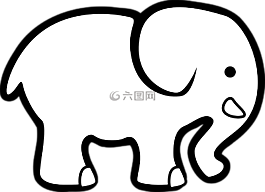 象,動物,側(cè)影