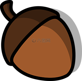 橡子,螺母,種子