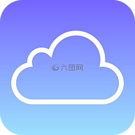 藍色,云,圖標