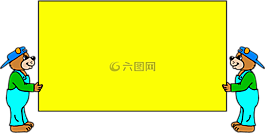 熊,跡象,卡通