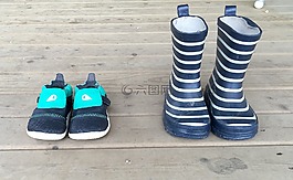 鞋,蹒跚,儿童
