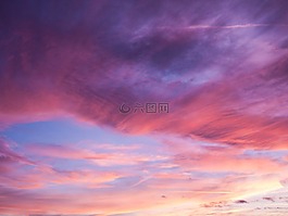 余辉,日落,天空