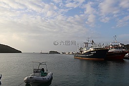 端口,漁船,船