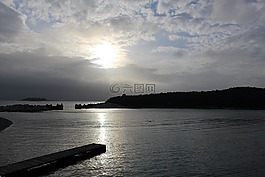 abendstimmung,海,阳光