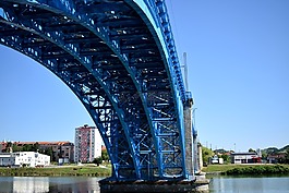 橋,藍(lán)色,結(jié)構(gòu)