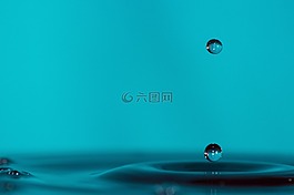 藍(lán)色,水,降