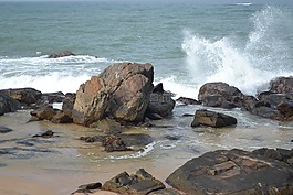 海,冲浪,洛基