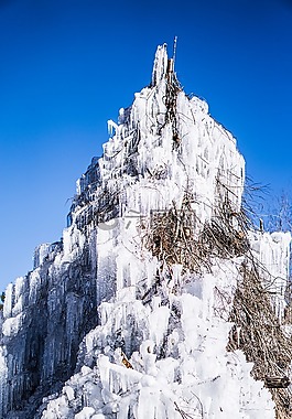 冰,天空,冰柱
