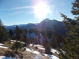 阿爾高,山,查看