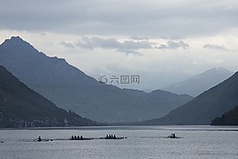 景觀,湖,瑞士