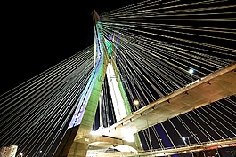橋,懸掛在電纜上,圣保羅
