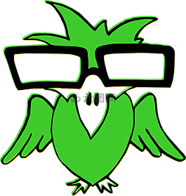 鳥,綠色,眼鏡