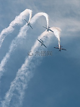 航展的,飞机,天堂