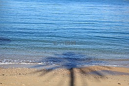 假期,海灘,日落