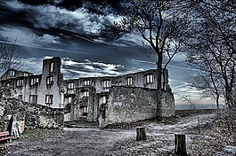 廢墟,衰變,城堡