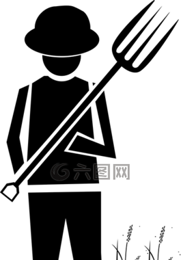 農(nóng)民,花園,叉