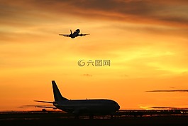 自然,黃色,飛機
