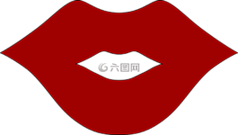 吻,嘴唇,女子